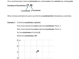 Coordinates and Linear Graphs