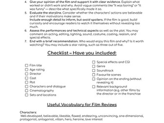 Writing a film review
