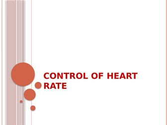 Control of heart rate