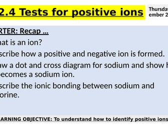 C12 Chemical Anaylsis TRIPLE GCSE AQA