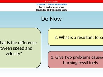 AQA GCSE Physics Forces and Motion