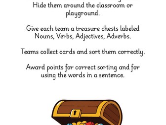 Word Class Treasure Hunt Game