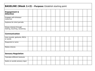 Dinosaur Topic Assessment Pack