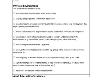 Communication-Friendly Classroom Checklist | SEN | Inclusive Practice