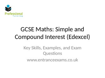 GCSE Compound Interest