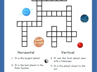 Astronomy & Space: The Planets Crossword