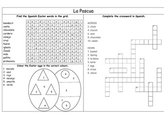 La Pascua activity sheet