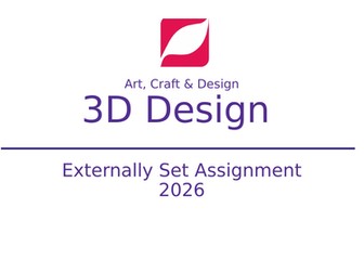 3D Design (Art,Craft&Design) ESA Launch - 2026