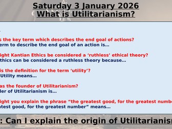 OCR Utilitarianism