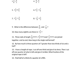 Arithmetic with Fractions