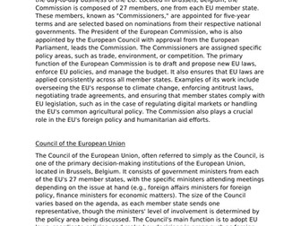 Key EU Institutions