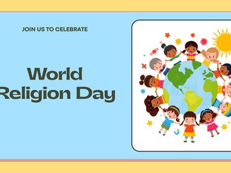 World Religion Day Assembly PowerPoint | KS1 & KS2 | Respect, Diversity & Beliefs