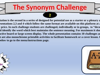 Extend Your Vocabulary Challenging Synonyms 2