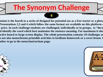 Extend Your Vocabulary Challenging Synonyms 4