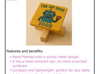 Teapot Stand Flyer Template and Example