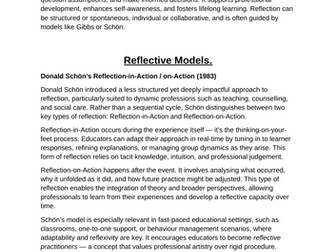 Reflective Practice- L5 EYLP App