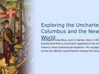 The Voyages of Christopher Columbus Slideshow Presentation
