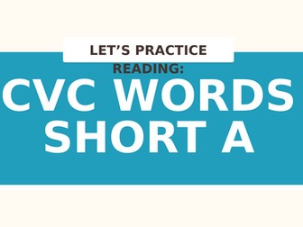 Short a Sound presentation KS1