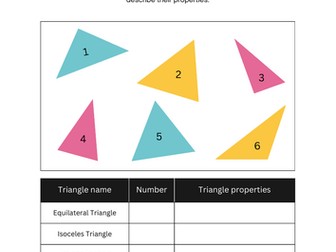 Types of Triangle - naming and identifying KS2