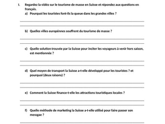 IB - Sharing the planet - L'environnement - Tourisme de masse en Suisse