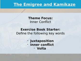 The Emigree and Kamikaze Comparison: Inner Conflict