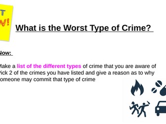 GCSE Criminal Psychology Lessons  - OCR