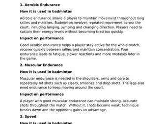 Sport COMPONENT 2: Taking Part and Improving Other Participants’ Sporting Performance June 2026