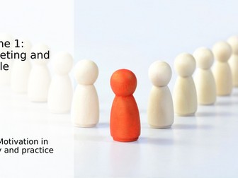 A Level Business Theme 1: 1.4.4 Motivation in Theory