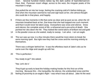 Language Paper 1 for 2026 The Silent Land