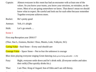 Yr 6 leavers production - Avengers