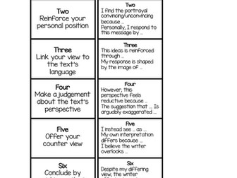 Personal Response Bookmark