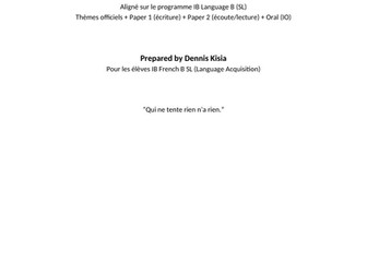 FRENCH SL LANGUAGE B  COMPREHENSIVE GUIDE