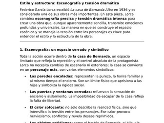 La Casa de Bernarda Alba by Federico García Lorca – Style - Stagecraft