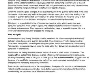 CIE A Level Economics 9708 Essay model answers.Unit 7 Price system and the microeconomy
