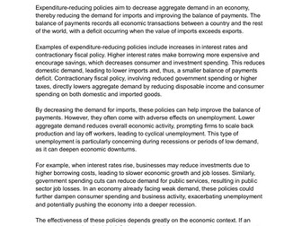 Cambridge A Level Economics 9708 Essay Pack .Unit 11 International economic issues