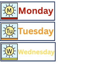 Daily calendar and weather board