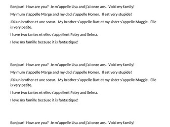 Family tangled translation - Simpsons - French