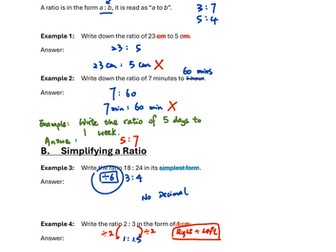GCSE (Foundation) Mathematics - Week 4 Ratio and Proportion