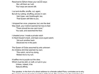 A/ AS LEVEL ENGLISH LITERATURE : "The Queen of Hearts" Rossetti Anthology