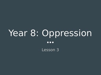 Ks3 Drama Lessons - Oppression, Theatre of the Oppressed, Augusto Boal. 3 lessons