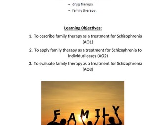 5.5. Schizophrenia - Family therapy