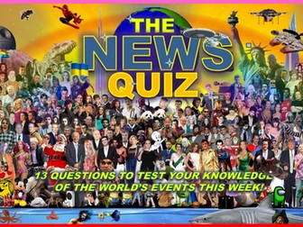 The News Quiz January 19th - 26th 2026 Form Tutor Time Current Affairs