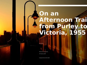 On An Afternoon Train From Purley to Victoria, 1955