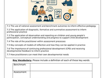 T-Level Education Element 7 professional practice revision workbook