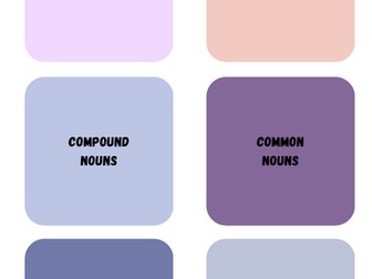 Nouns, Verbs and Adjectives