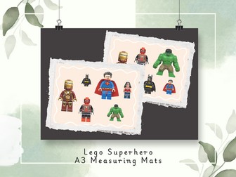 **LEGO Superhero Measuring Mats – A3 **