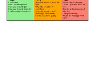 Reading Choice Grid