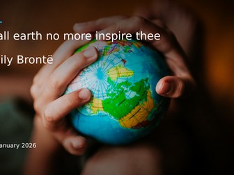 Shall Earth Inspire Thee No More - Lesson