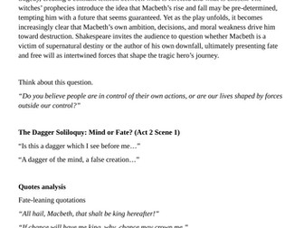 2026 Macbeth Resource Pack: Fate, Justice & King James I