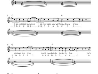 Rehab Amy Winehouse Piano Lead Sheet